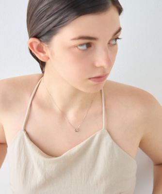 レイヤード］ K10MPG ダイヤモンド ネックレス | ete bijoux