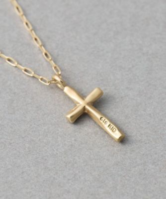 レイヤード］ K10YG クロス ネックレス | ete bijoux (Women