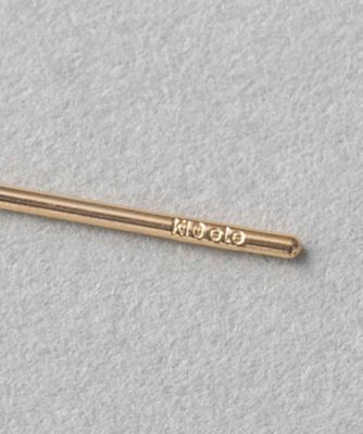 Ｋ１０ＹＧ　ナチュラルストーン　アメリカンピアス