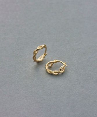 Ｋ１０ＹＧ ツイスト フープ ピアス | ete bijoux (Women)/エテ ビジュー | 三越伊勢丹オンラインストア・通販【公式】