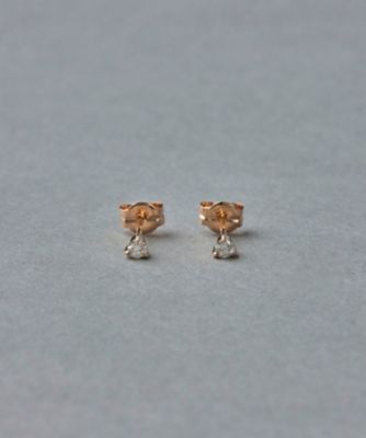 ＜ete bijoux (Women)＞Ｋ１０ＭＰＧ　ダイヤモンド　ピアス
