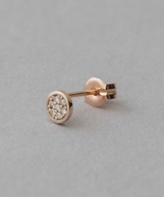 【ete】K18PG ブリリアント ダイヤモンド ピアス K10 ブリリアント ダイヤモンド ピアス | ete bijoux (Women