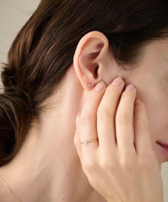 ブリリアント］ K10YG ダイヤモンド ピアス | ete bijoux (Women
