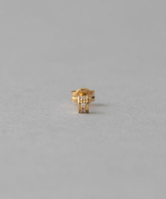 ＜ete bijoux (Women)＞［ピース］　Ｋ１０ＹＧ　ダイヤモンド　ピアス