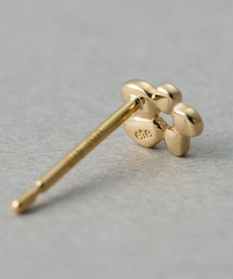 ［レイヤード］　Ｋ１０ＹＧ　フラワー　ピアス