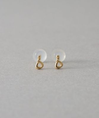 ＜ete bijoux (Women)＞［レイヤード］　Ｋ１０ＹＧ　ワンストローク　ピアス