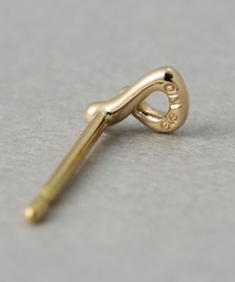 ［レイヤード］　Ｋ１０ＹＧ　ワンストローク　ピアス