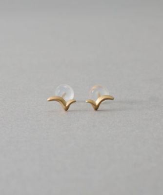 ＜ete bijoux (Women)＞［レイヤード］　Ｋ１０ＹＧ　シーガル　ピアス