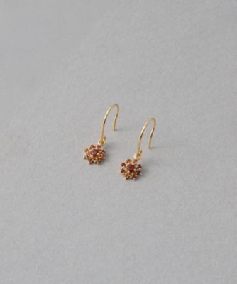 ガーネット］ K10YG ポム ピアス | ete bijoux (Women)/エテ