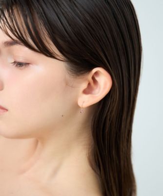 ガーネット］ K10YG ポム ピアス | ete bijoux (Women)/エテ