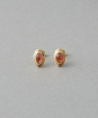ete bijoux (Women)/エテ ビジュー [ガーネット] K10YG カボション ピアス イエローゴールド ピアス・イヤリング【三越伊勢丹/公式】