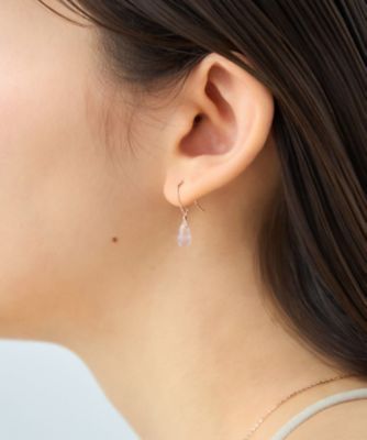 チェリーブロッサム］ K10PG ローズクォーツ ピアス | ete bijoux