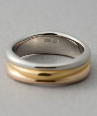 ete ゴールドリング テクスチャー仕上げ ete ゴールド テクスチャーリング Ring（リング） ｜ ete／ete