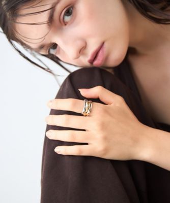 トリカラー］ ニュアンス リング ボールド | ete bijoux (Women
