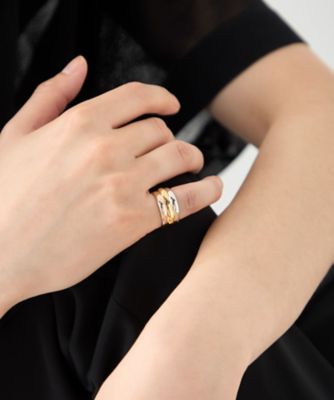 ete トリカラー　ニュアンスリング　9号 トリカラー］ ニュアンス リング ボールド | ete bijoux (Women)/エテ