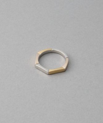 ete ゴールド テクスチャーリング ete 指輪 リング 「トリカラー」 ボクシー レディース