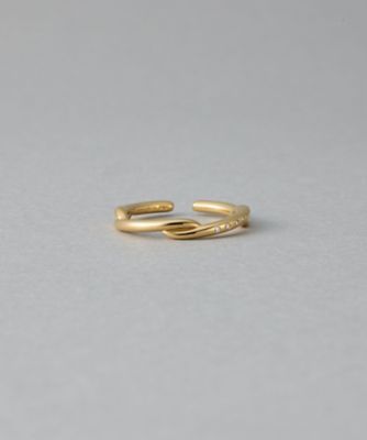 ［ＯＮＬＩＮＥ　Ｌｉｍｉｔｅｄ］　ビジュー　ブリーズライン　リングカフ