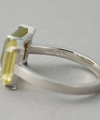 バタフライリング 13号 レモンクォーツ ［タイル］ マルチクォーツ