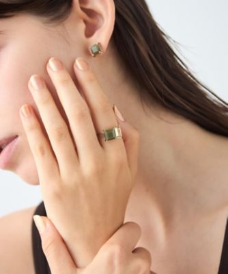 MARIHA マリハ レモンクォーツ リング K18 YG タイル］ マルチクォーツ