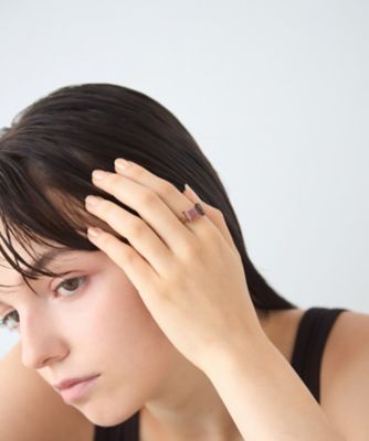 ete　レッドジャスパー　スモーキークォーツリング ete｜[タイル] レッドジャスパー/スモーキークォーツ リング