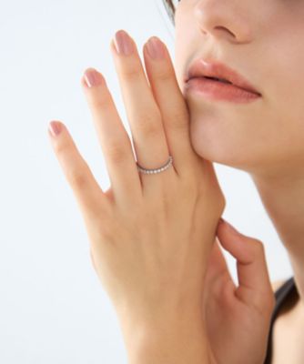 ete ラインストーン　チェーンリング　M ラインストーン］ チェーンリング | ete bijoux (Women)/エテ ビジュー
