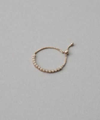 ラインストーン］ チェーンリング | ete bijoux (Women)/エテ ビジュー
