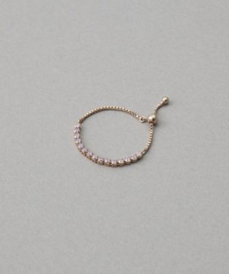 ラインストーン］ チェーンリング | ete bijoux (Women)/エテ ビジュー