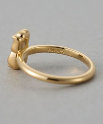 ete ネコチャンリング silver925 ゴールド ハッピーカムカム] ビジュー