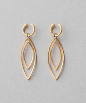＜ete bijoux (Women)＞アーモンドシェイプ　イヤリング
