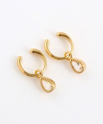 ナチュラルストーン　ドロップ　イヤリング