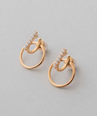 パール＆ビジュー リバーシブルイヤリング | ete bijoux (Women