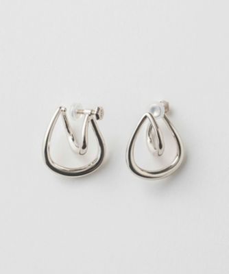 ete bijoux (Women)/エテ ビジュー ワンストローク プラチナカラー イヤリング
