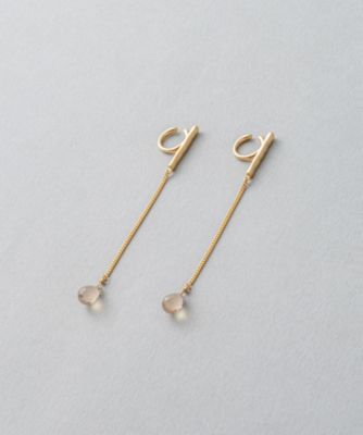 ナチュラルストーン ロングチェーン イヤリング Www Greenhub Co Id