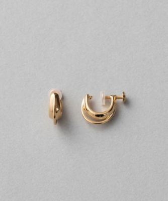 ＜ete bijoux (Women)＞ダブルラインイヤリング