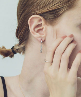 パール ストレートライン イヤリング | ete bijoux (Women)/エテ
