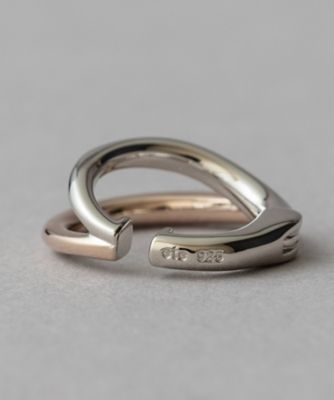 ダブルライン バイカラー ハグピアス | ete bijoux (Women)/エテ