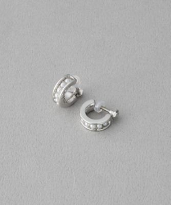 ブラン］ 淡水パール フープイヤリング | ete bijoux (Women)/エテ
