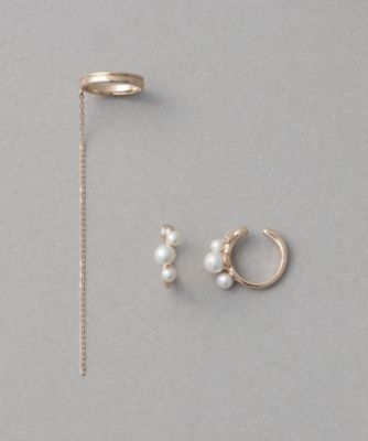 ete bijoux (Women)/エテ ビジュー [Winter Treat VERRY MERRY] 淡水パール/ビジュー イヤーコフレ イヤリング ピンクゴールド ピアス・イヤリング【三越伊勢丹/公式】