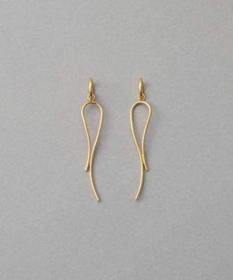 ete bijoux (Women)/エテ ビジュー カーヴィーライン イヤリング イエローゴールド ピアス・イヤリング【三越伊勢丹/公式】