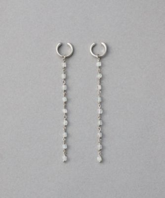 ete bijoux (Women)/エテ ビジュー ナチュラルストーン ロング イヤリング プラチナム ピアス・イヤリング【三越伊勢丹/公式】