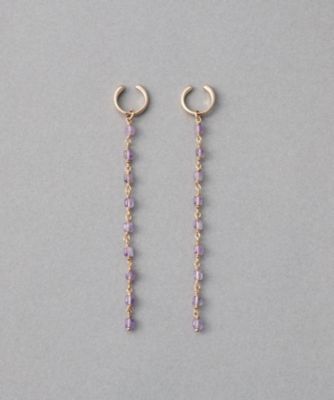 ete bijoux (Women)/エテ ビジュー ナチュラルストーン ロング イヤリング ピンクゴールド ピアス・イヤリング【三越伊勢丹/公式】