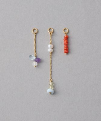 K10トパーズ／アイオライトピアスチャーム | agete/アガット | 三越