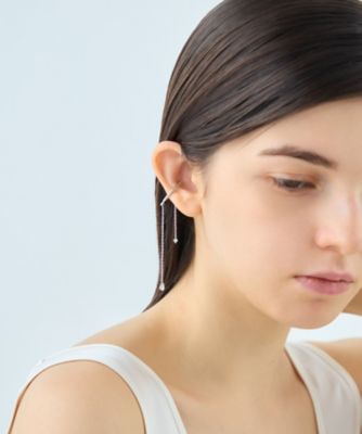 アシンメトリー］ ナチュラルストーン イヤーカフ | ete bijoux (Women