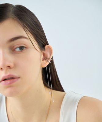 アシンメトリー］ ナチュラルストーン イヤーカフ | ete bijoux (Women