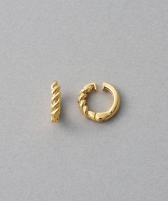 K10YG ツイスト フープ ピアス | ete bijoux (Women)/エテ