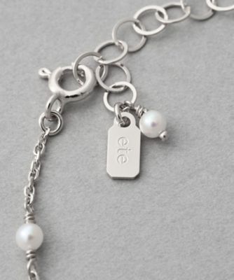 ete パール付きブレスレットとボックス レイヤード］ パール コンビ ブレスレット | ete bijoux (Women)/エテ
