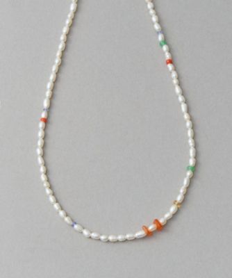 ＜ete bijoux (Women)＞［デイアップ］　パール／ナチュラルストーン　ネックレス