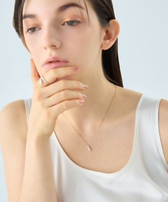 ポルカドット］ ドロップ バイカラー ネックレス | ete bijoux (Women