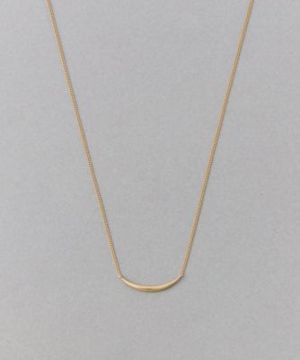 K10YG レイヤー ダイヤモンド プレート ネックレス | ete bijoux