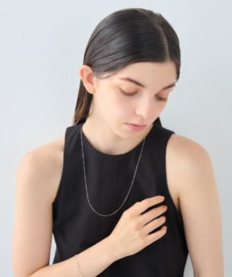 レイヤード］ ペタルチェーン ロング ネックレス | ete bijoux (Women